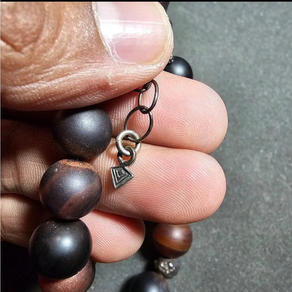 SILPADA AGATE CHALCEDONY NECKLACE ELECTROFORMED STERLING SILVER RETIRED - Picture 8 of 9